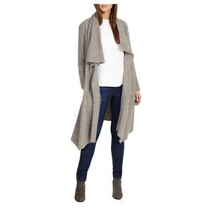 Phase Eight Bellona Waterfall Cardignan Coat In Grey Size 12 US (16 UK)